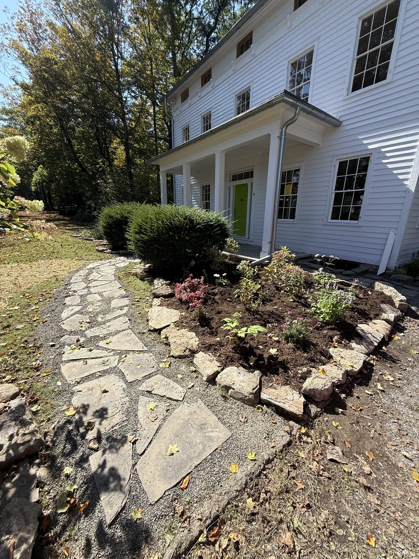 Residential garden landscaping in the Hudson Valley