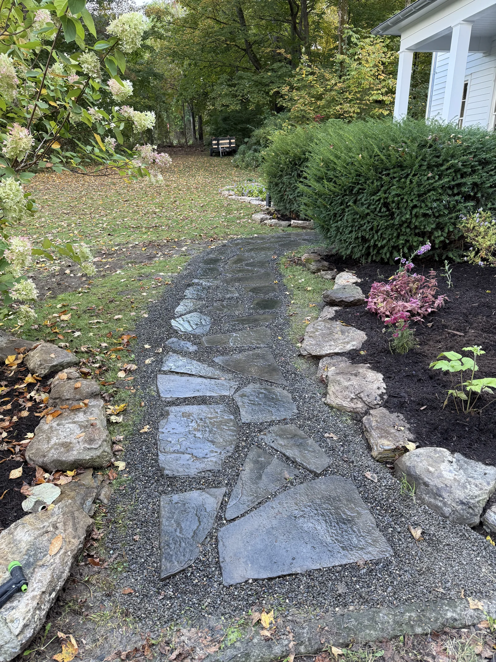 Hardscape installation by Nasturtium Gardens